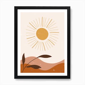 Sun In The Desert Art Print