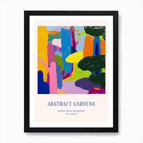 Colourful Gardens Auckland Domain Wintergardens 1 Blue Poster Art Print