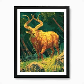 Golden Antelope Art Print