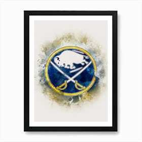 Buffalo Sabres Watercolor Art Print