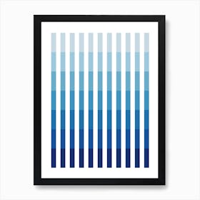 Blue Up Art Print