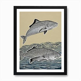 Nurse Shark Linocut Art Print