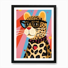 Little Leopard 2 Wearing Sunglasses Poster