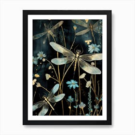 Dragonflies 6 Art Print