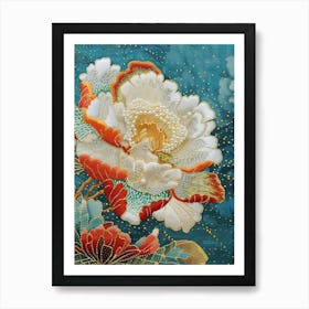 Japanese Flower 3 Art Print