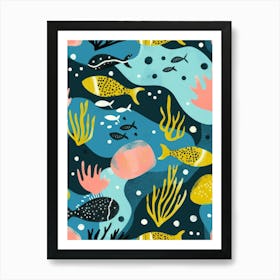 Fishes In The Sea 3 Art Print