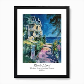 Rhode Island The Last Great American Dynasty Folklore Taylor Swift Art Print