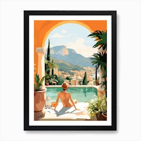 Vacation By The Pool 6 Art Print