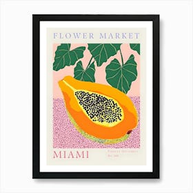 Miami Flower Market Art Print