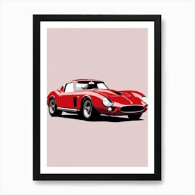 Ferrari 250 Gto Line Drawing 10 Art Print