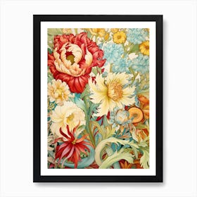 Floral Wallpaper 33 Art Print