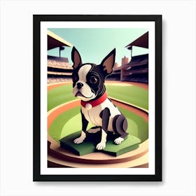 Boston Terrier-Reimagined 10 Art Print