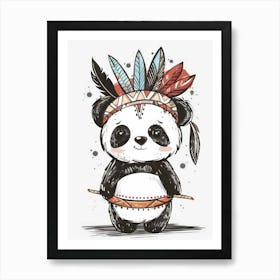 Indian Panda 11 Art Print