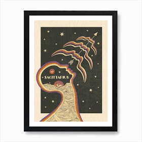 Sagittarius Zodiac Star Sign Art Print