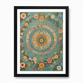 Floral Magic Spell Art Print