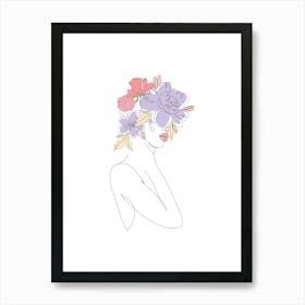 Flower Girl Art Print