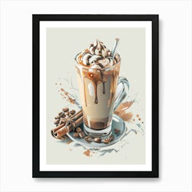 Coffee Latte 2 Art Print