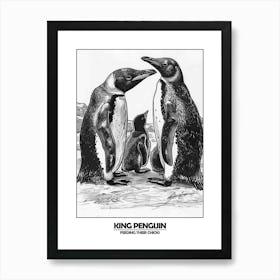 Penguin Feeding Their Chicks Poster 8 Art Print