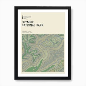 Olympic National Park Series Washington Usa Art Print