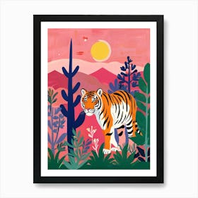 Tiger In The Jungle Art Print