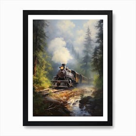 Train In The Woods 3 Art Print