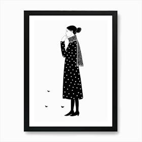 Polka Dot Girl 9 Art Print