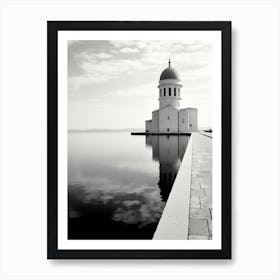 Zadar, Croatia, Black And White Old Photo 4 Art Print