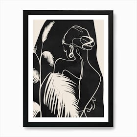 Woman Silhouette 1 Art Print