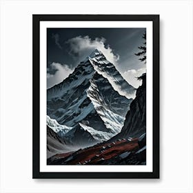 Mountain Range Everest in All Its Splendor Art Print