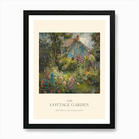 Flower Symphony Cottage Garden Poster 12 Art Print