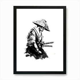 Waiting Samurai Art Print