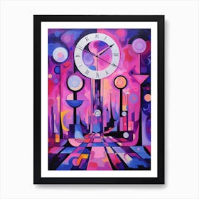 Time Abstract Geometric Illustration 3 Art Print