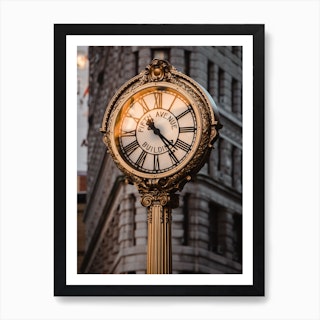 Fifth Avenue Clock Art Print