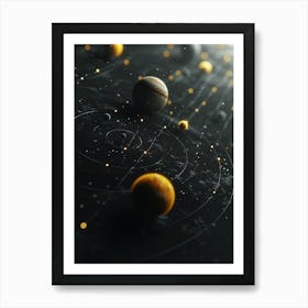 Planets In Space Art Print