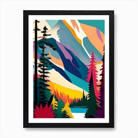 Jasper National Park Canada Pop Matisse Art Print