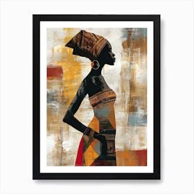 African Boho|The African Woman Series Art Print