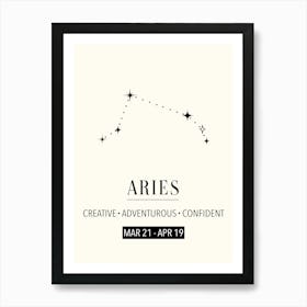 Aries Zodiac Sign  Art Print