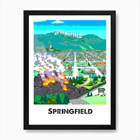 Springfield Art Wall Print Art Print