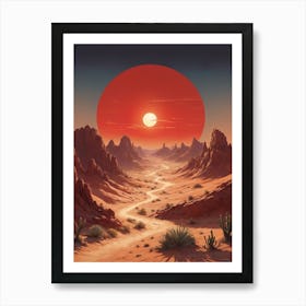 Desert Landscape 6 Art Print