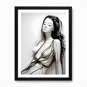 Wire Sculpture 2 Art Print