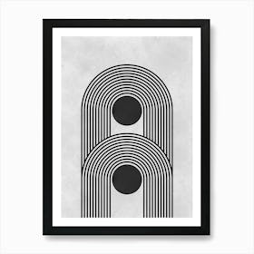 Circles and lines 28 Art Print