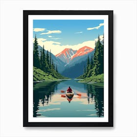 Tongass National Park Pixel Art 3 Art Print