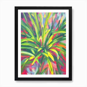 Firestick Plant Impressionist Painting Art Print