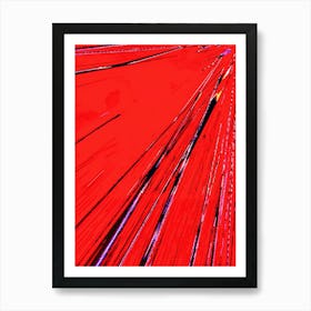 Abstract Red Background Poster