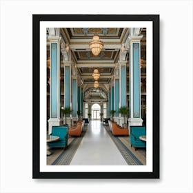 Dolmabahe Palace Pixel Art 3 Art Print