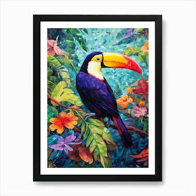 Vibrant Plumage: Toucan Jungle Bird Print Art Print