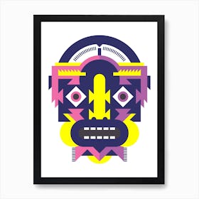 Geometric Mask Art Print