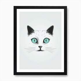 Cat'S Face Art Print