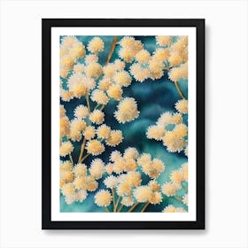 Acropora Loripes Vintage Graphic Watercolour Art Print