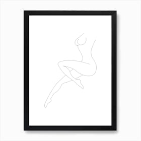 Woman Body Line Art Print